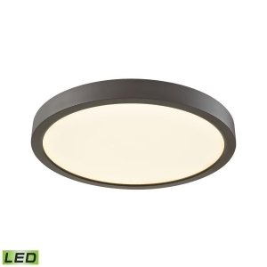 Thomas Titan 10 Led Flush In Oil Rubbed Bronze With A White Acrylic Diffuser - All