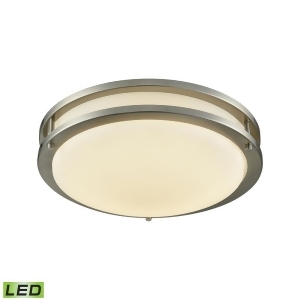 Thomas Clarion 11 Led Flush In Brushed Nickel With A White Acrylic Diffuser - All