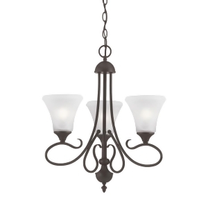 Thomas Elipse Chandelier Painted Bronze 3X100w - All