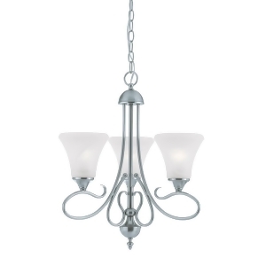 Thomas Elipse Chandelier Brushed Nickel 3X100w - All