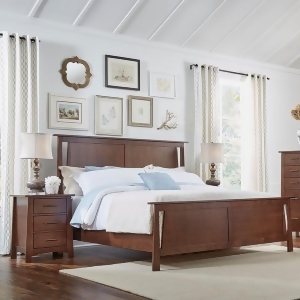 A-america Sodo 3 Piece Panel Bedroom Set in Sumatra Brown - All