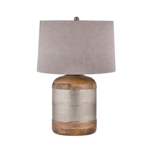 Dimond Lighting German Silver Drum Table Lamp - All
