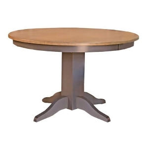 A-america Port Townsend 48 Inch Round Dining Table in Gull Grey Seaside Pine - All