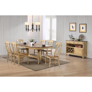 Sunset Trading Brook Double Pedestal Extension Dining Set with Server - All