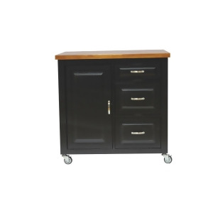 Sunset Trading Black Cherry Selections Kitchen Cart - All