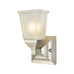 Thomas Sinclair 1 Light Bath In Brushed Nickel With Frosted Glass - All