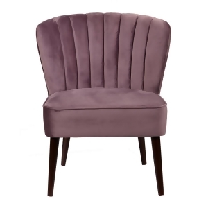 Pulaski Channeled Back Armless Accent Chair in Luxor Lilac - All