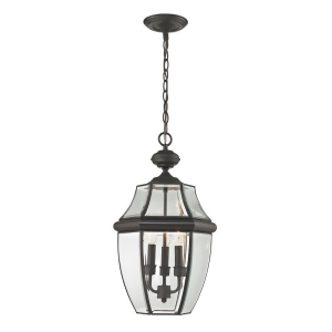 Thomas Ashford 3 Light Outdoor Pendant In Oil Rubbed Bronze - All