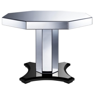 Pulaski Smoked Mirrored Octagon Pedestal Dining Table - All