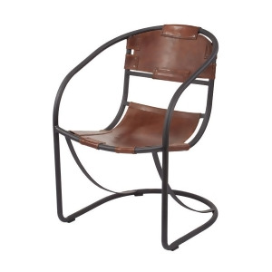 Dimond Home Retro Round Back Leather Lounger - All