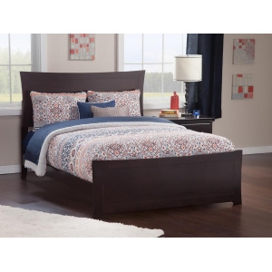 Atlantic Metro Bed w/Matching Footboard in Espresso - All