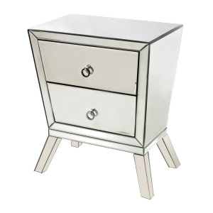 Sterling Thurso 2-Drawer Mirrored Side Cabinet - All