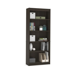 Bestar Standard Bookcase in Dark Chocolate - All