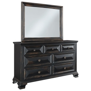 Standard Furniture Passages Dresser w/Mirror in Black - All