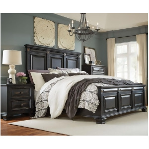 Standard Furniture Passages 3 Piece Panel Bedroom Set w/Chest in Black - All