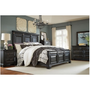 Standard Furniture Passages 4 Piece Panel Bedroom Set w/Chest in Black - All