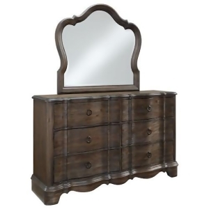Standard Furniture Parliament Dresser w/Mirror in Dusty Brown - All