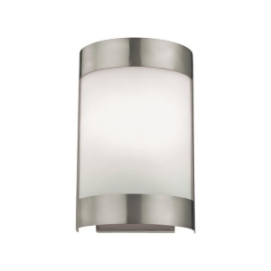 Thomas Wall Sconces 1 Light Sconce In Brushed Nickel And White Glass - All