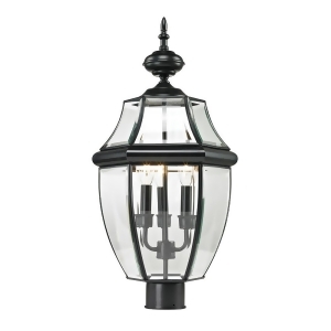 Thomas Ashford 3 Light Outdoor Post Lamp In Black - All