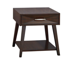Standard Furniture Forsythe End Table in Dark Merlot - All