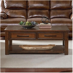 Standard Furniture Cameron Cocktail Table in Tobacco Brown - All