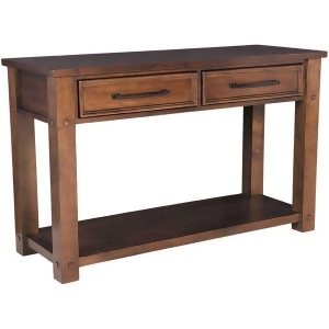 Standard Furniture Cameron Console Table in Tobacco Brown - All