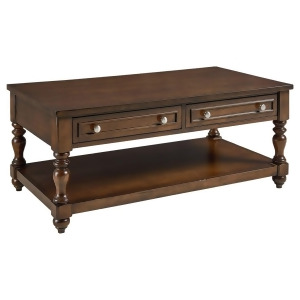 Standard Furniture Mcgregor Drawer Cocktail Table in Dark Midnight Brown - All
