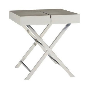 Standard Furniture Ava Silver End Table in Silver - All