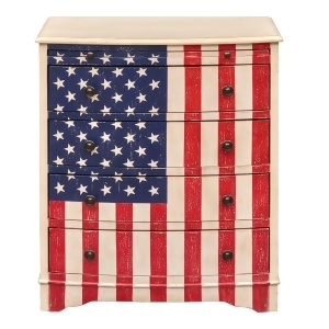Pulaski American Flag Accent Drawer Chest - All