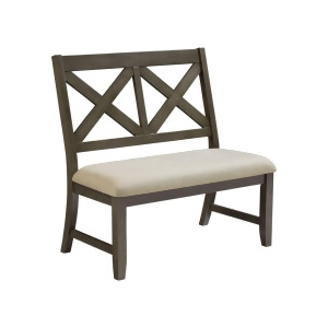 Standard Furniture Omaha Grey X-Back Bench - All