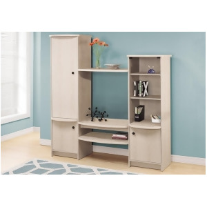 Monarch Specialties 4600 Bookcase in Washed Oak - All