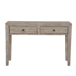Pulaski Farmhouse Style Distressed Wood Two Drawer Accent Storage Console Table - All