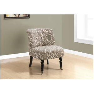 Monarch Specialties 8170 Accent Chair in Traditional Style Taupe Tapestry - All