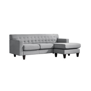 Moes Home Airling Reversable Sectional in Dark Grey - All