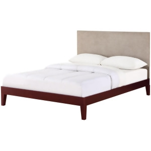 Camden Isle Berkley Bed in Cherry with Taupe Headboard - All
