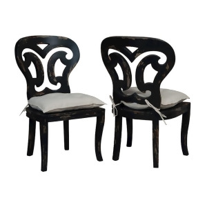 Guild Master 694509P Artifacts Side Chairs In Vintage Noir - All