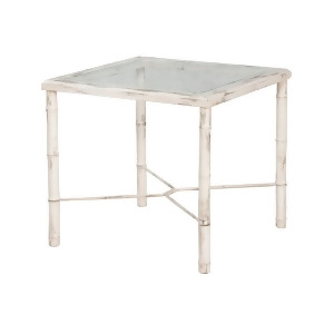 Guild Master 715010Cew Bamboo Side Table In Crossroads European White - All