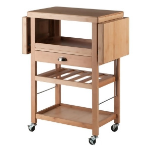 Winsome Wood Barton Kitchen Cart in Bamboo - All