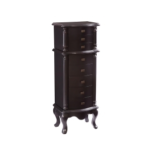 Stein World Rita Jewelry Armoire in Hand-Painted Black - All