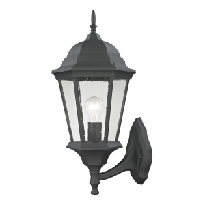 Thomas Temple Hill 1 Light Outdoor Wall Sconce In Matte Textured Black - All