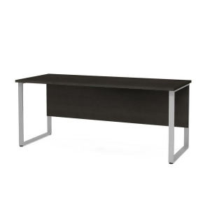 Bestar Pro-Concept Plus Table w/Rectangular Metal Legs in Deep Grey - All