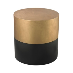 Dimond Home Draper Drum Table In Black And Gold - All