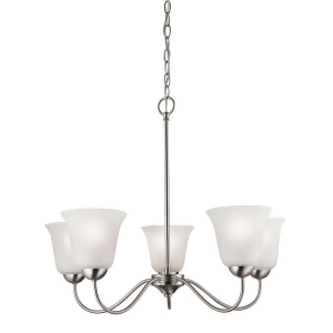 Thomas Conway 5 Light Chandelier In Brushed Nickel - All