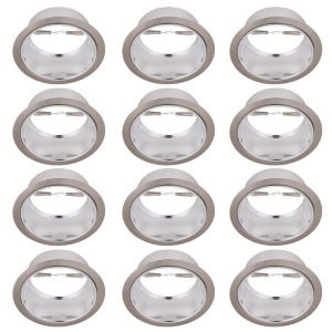 Elegant Lighting Elitco 6 Inch Trim w/Chrome Reflector Brushed Nickel Trim Ring - All