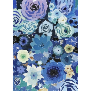 Moes Home Blue Flowers Wall Decor in Multi - All