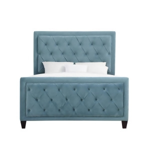 Pulaski Upholstered Tufted King Bed in Blue - All