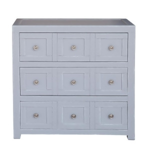 Pulaski Apothecary Style Three Drawer Accent Storage Chest w/Brushed Nickel Hard - All