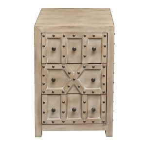 Pulaski Traditional Styled Overlay Pattern Accent Storage Chest w/Industrial Inf - All