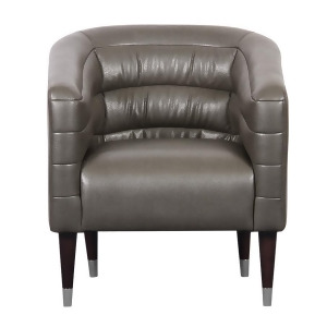Pulaski Modern Style Charcoal Faux Leather Club Chair - All