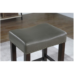 American Woodcrafters Jersey Backless Barstool in Grey - All